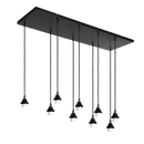 Universele 9 Lamps plafondplaat rechthoekig