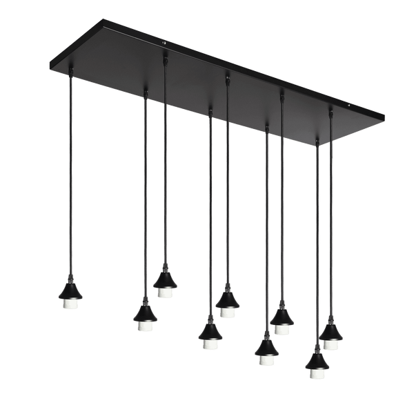 Universele 9 Lamps plafondplaat rechthoekig