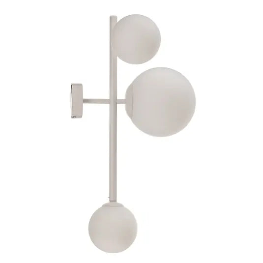 Wandlamp Dione, 3-lamps, wit